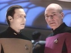 Data and Captain Picard - Star Trek